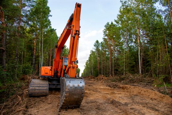Backhoe Land Clearing in Redmond